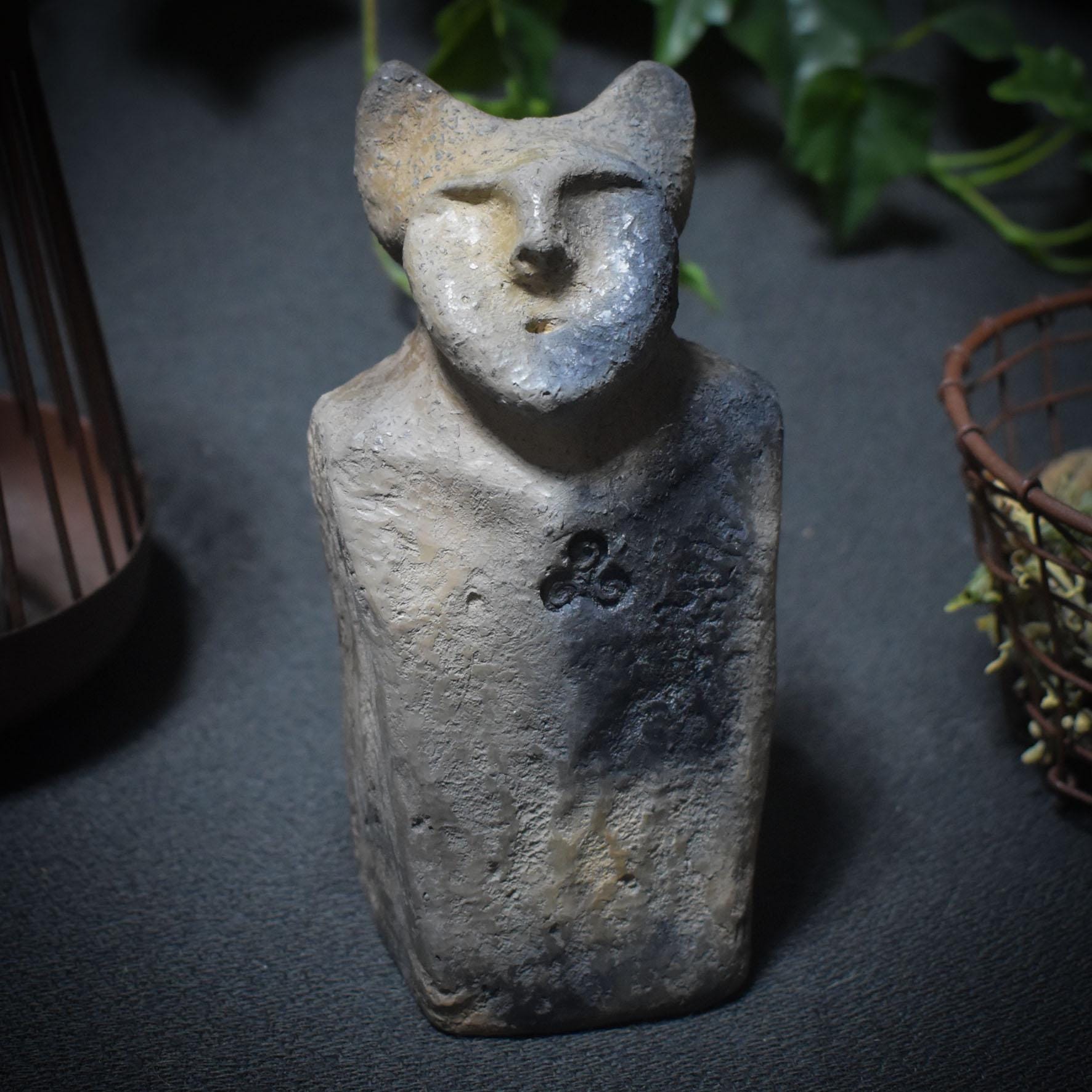 Cernunnos Skulptur – Der gehörnte Hüter des Waldes in Deinem Heiligtum - im Rauchbrand geboren, Art.-Nr.:SKU072