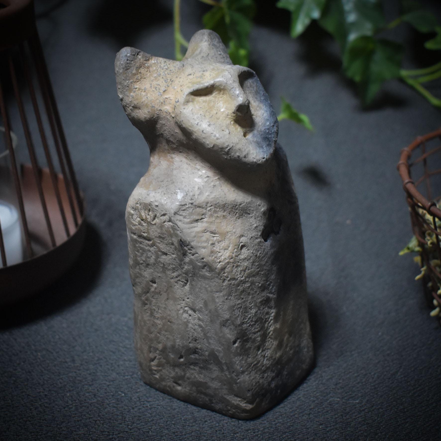 Cernunnos Skulptur – Der gehörnte Hüter des Waldes in Deinem Heiligtum - im Rauchbrand geboren, Art.-Nr.:SKU072