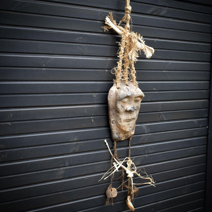 Maske der Ahnen – Urzeitliche Magie an deiner Wand - außergewöhnliche Raumdeko - Art.Nr.: HEX009