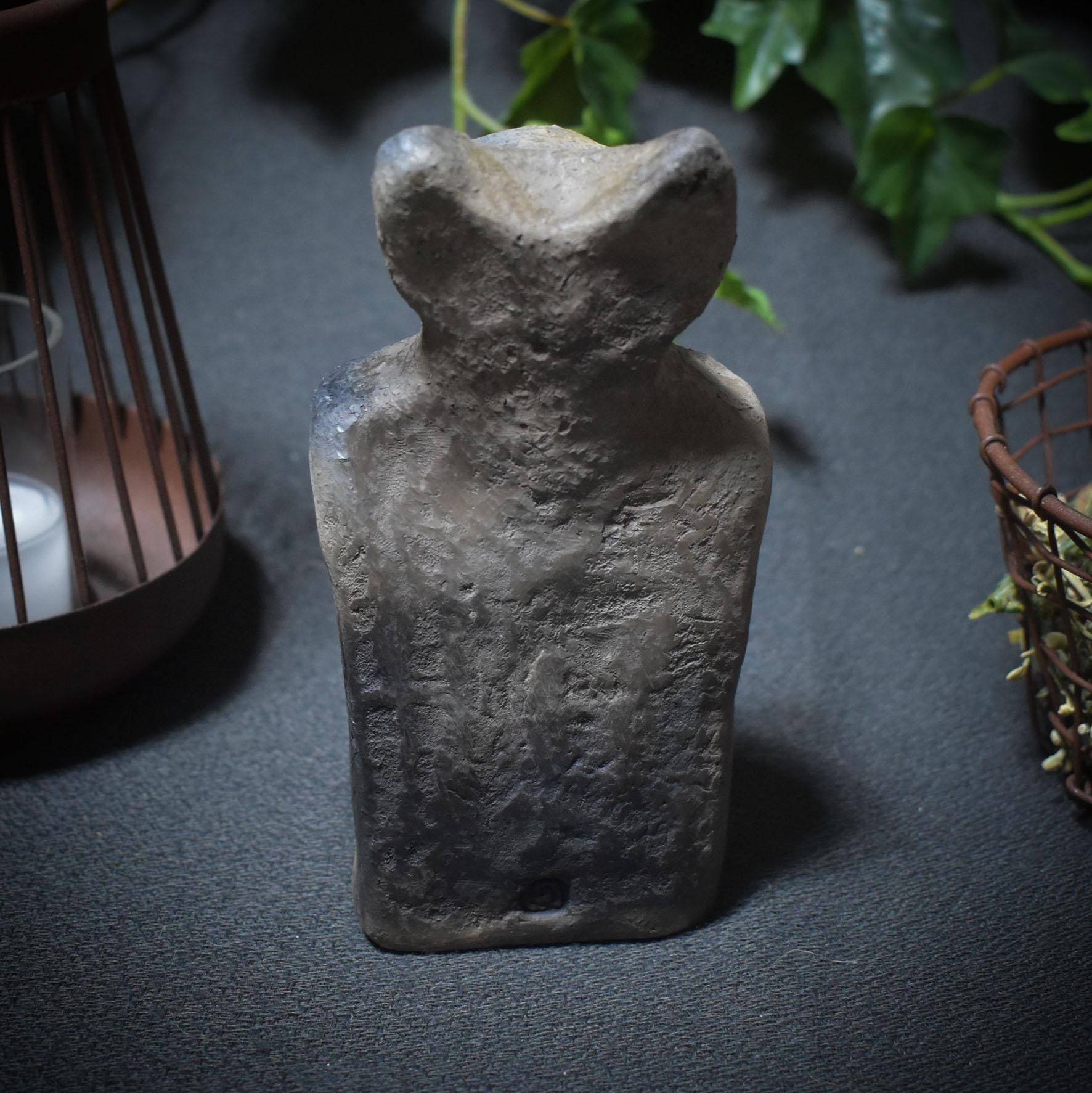 Cernunnos Skulptur – Der gehörnte Hüter des Waldes in Deinem Heiligtum - im Rauchbrand geboren, Art.-Nr.:SKU072