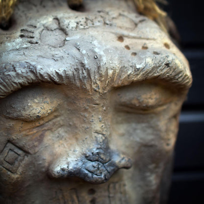 Maske der Ahnen – Urzeitliche Magie an deiner Wand - außergewöhnliche Raumdeko - Art.Nr.: HEX009