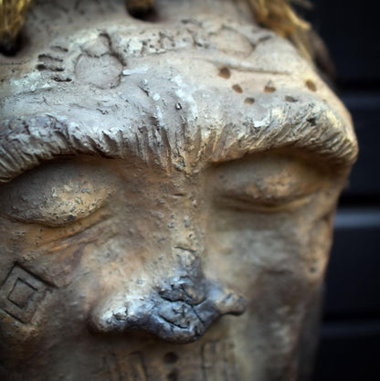 Maske der Ahnen – Urzeitliche Magie an deiner Wand - außergewöhnliche Raumdeko - Art.Nr.: HEX009