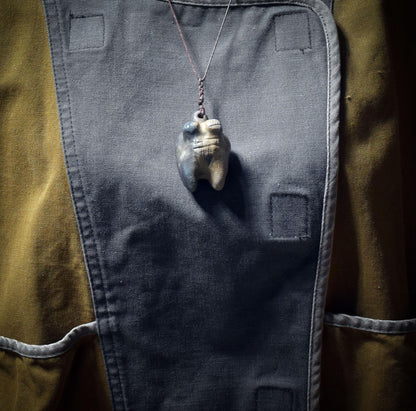 Amulett Venus von Hohlefels/Urweibliche Kraft in Rauchbrandkunst/Ein Symbol für Schöpfung und das archaisch Weibliche/Art.Nr.: AMU 049