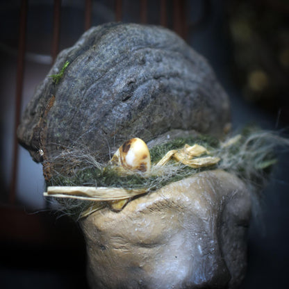 Hüter des Waldes – Archaische Skulptur in Rauchbrandtechnik - Wächter der wilden Naturkräfte - Art.Nr.: SKU121