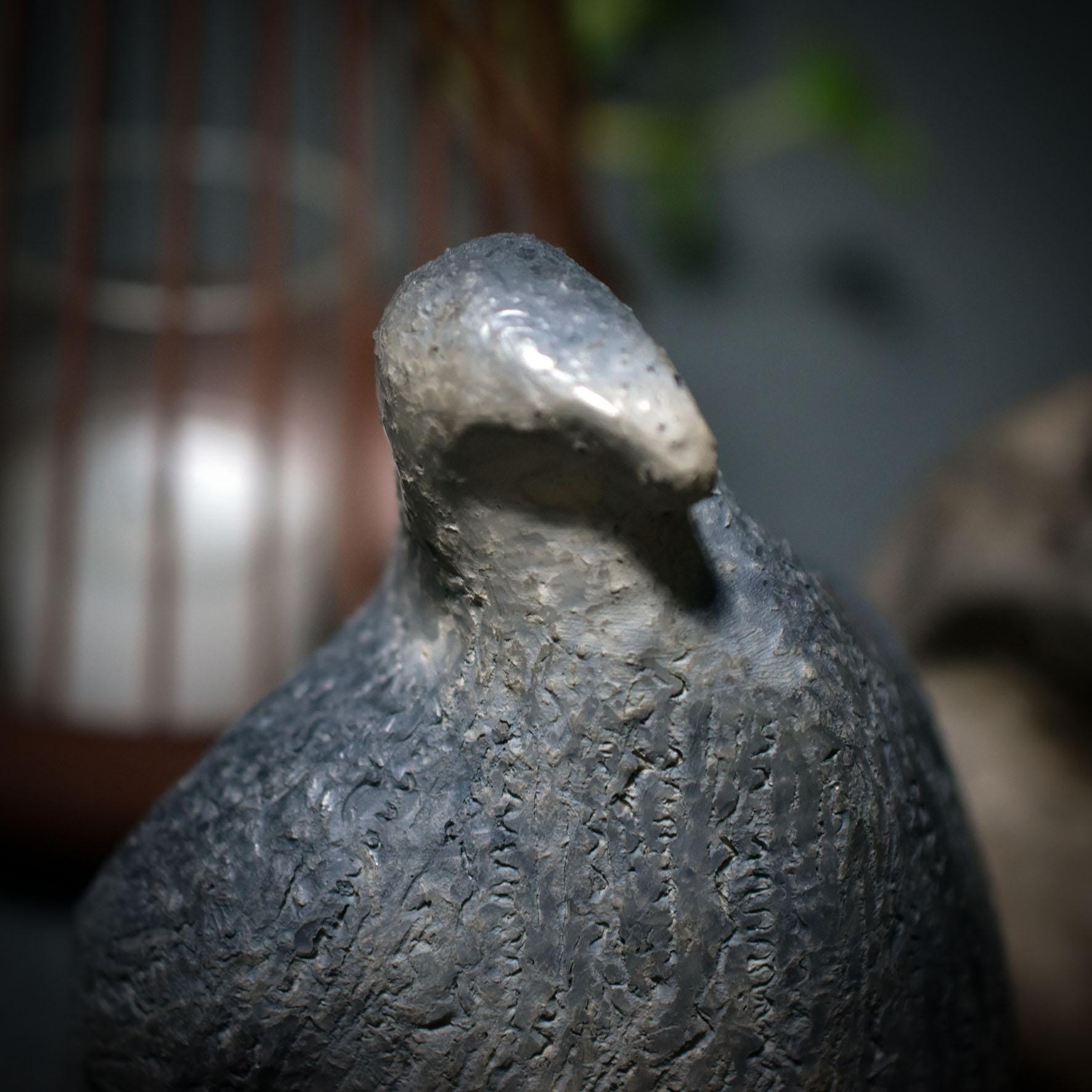 Botschaft zwischen den Welten – Rauchbrand-Kunstobjekt mit Taube & Totenschädel - Art.Nr.: SKU110