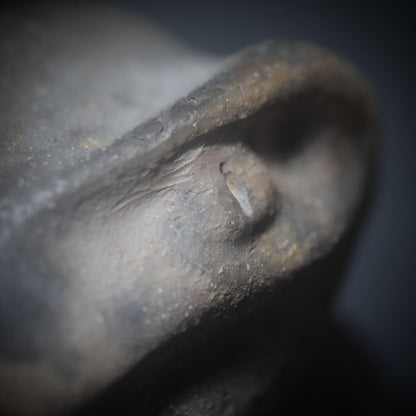 Krafttier Schlange – Schamanische Skulptur aus traditioneller Rauchbrandkunst - Art.Nr.: SKU122