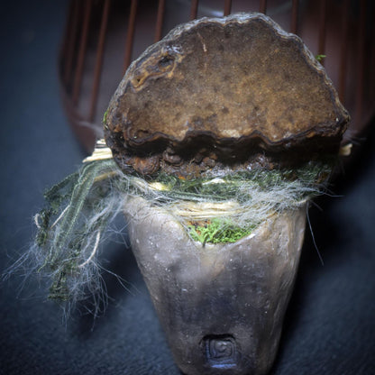 Hüter des Waldes – Archaische Skulptur in Rauchbrandtechnik - Wächter der wilden Naturkräfte - Art.Nr.: SKU121