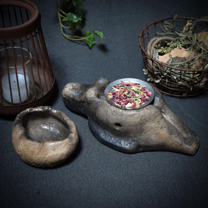 Die liegende Göttin – 4-in-1 Räuchergefäß für deine Rituale - spirituelle Reinigung - Art.Nr.: RÄG037