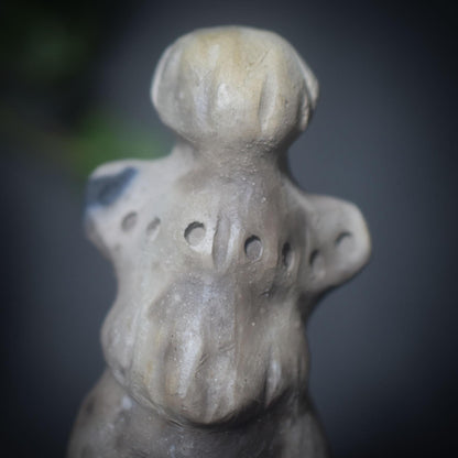 Göttinnenkraft in deinen Händen – Ritualstab mit Aventurin - traditionell gebrannter Ton - archaische Kunst - Art.Nr.: RST020