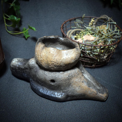 Die liegende Göttin – 4-in-1 Räuchergefäß für deine Rituale - spirituelle Reinigung - Art.Nr.: RÄG037