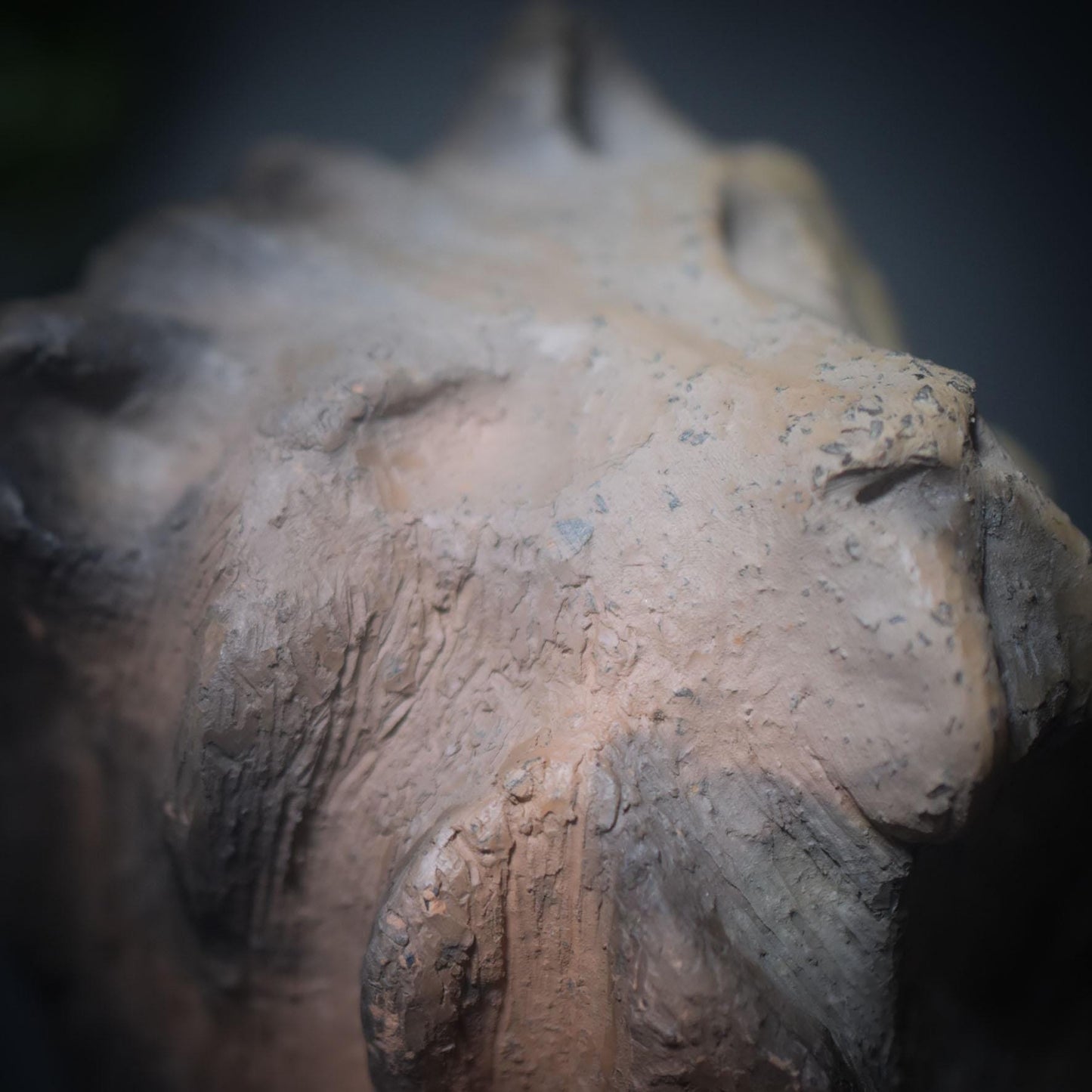 Krafttier Löwe – Feuergeborene Skulptur in Rauchbrandkunst - archaische Kunst - Schamanismus - Art.Nr.: SKU140