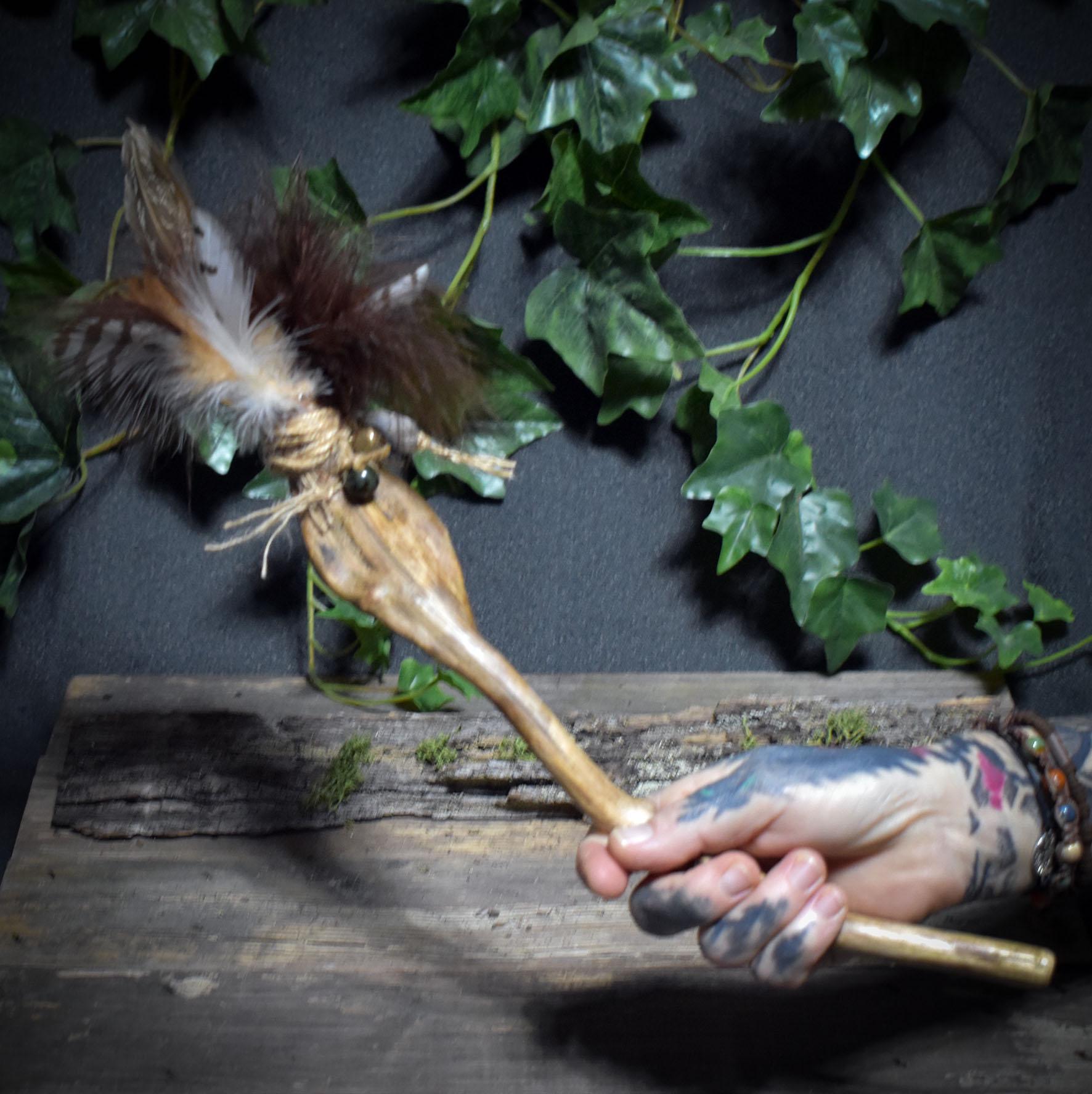 Räucherfächer des Klanges – Begleiter für deine Zeremonie - spirituelles Werkzeug - Art.Nr.: RÄF012