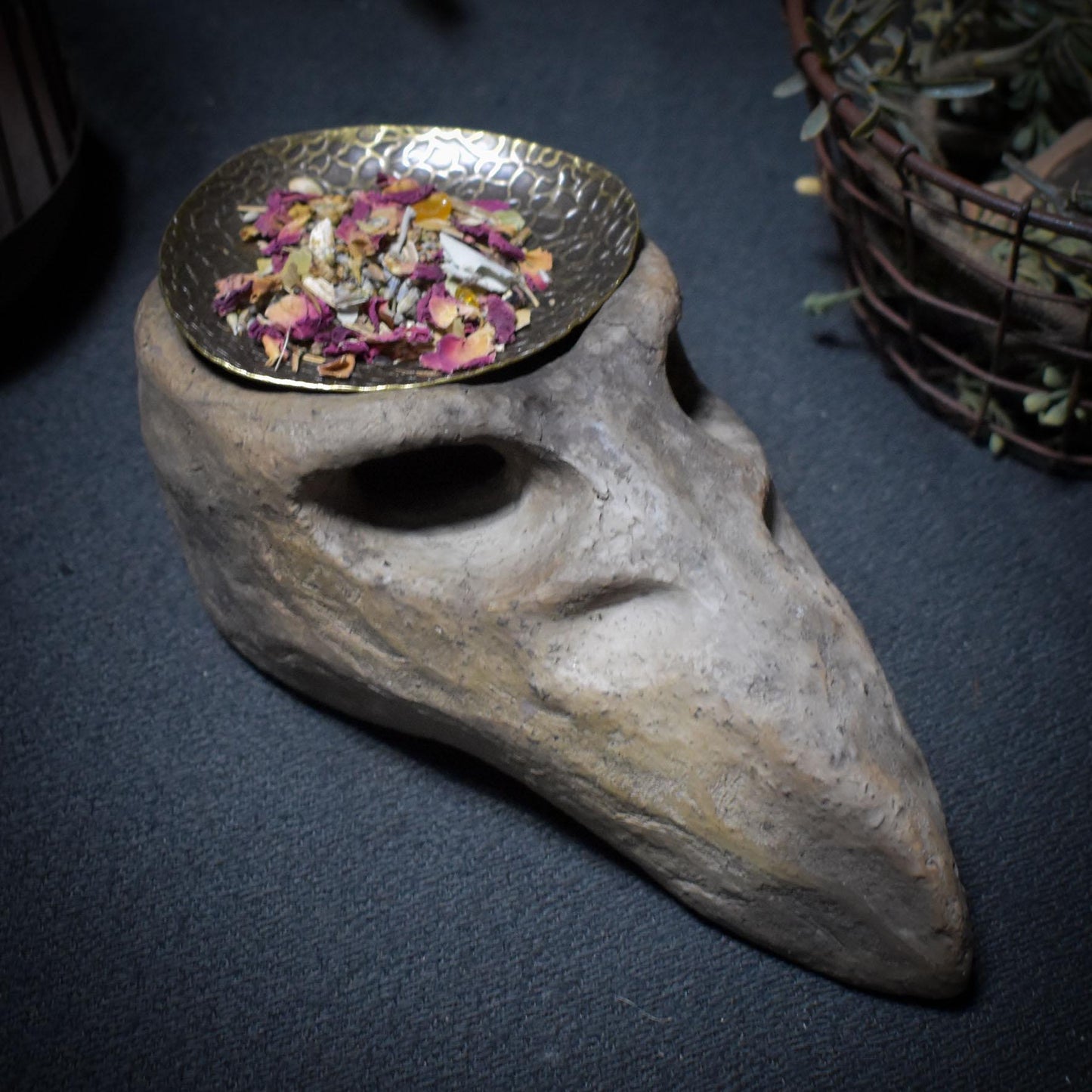 Flug der Elemente – 4in1 Räuchergefäß in Adlerkopf-Form - Duftlampe/Teelichhalter/Räucherstövchen/Räucherschale - Art.Nr.:RÄG045