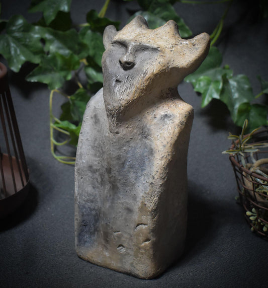 Hüter des Waldes – Cernunnos in Rauchbrandkunst - archaische Kunstform - Art.Nr.: SKU152