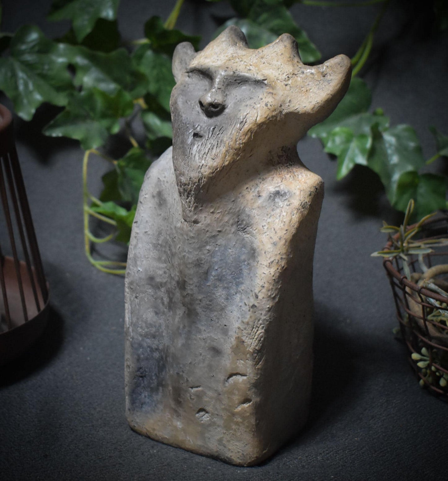 Hüter des Waldes – Cernunnos in Rauchbrandkunst - archaische Kunstform