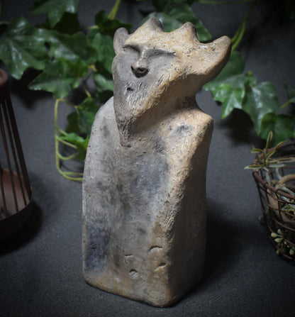 Hüter des Waldes – Cernunnos in Rauchbrandkunst - archaische Kunstform