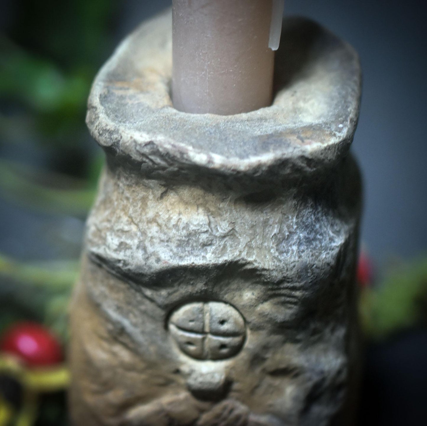 Kerzenhalter Nordisches Strohpuppen-Symbol – Traditionelle Rauchbrandkunst für Jul und Weihnachten - Art.Nr.: TKH012