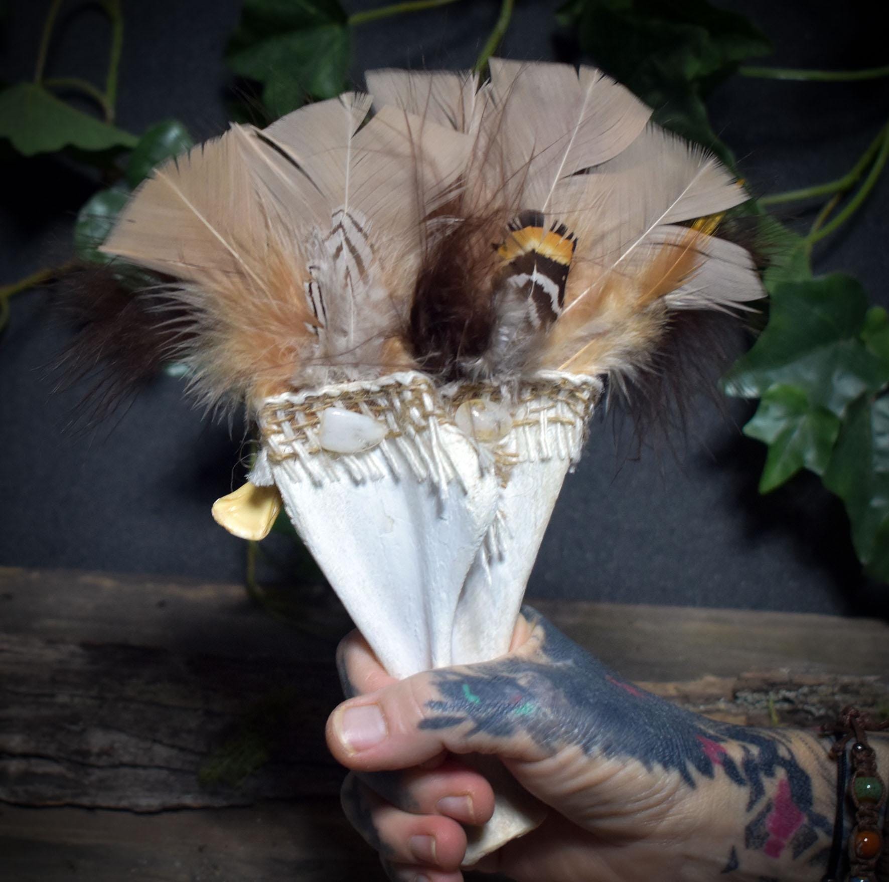 Räucherfächer der Transformation – Kraftvolles Werkzeug für deine Zeremonien - Räucherzeremonie, spirituelles Werkzeug - Art.Nr.: RÄF011