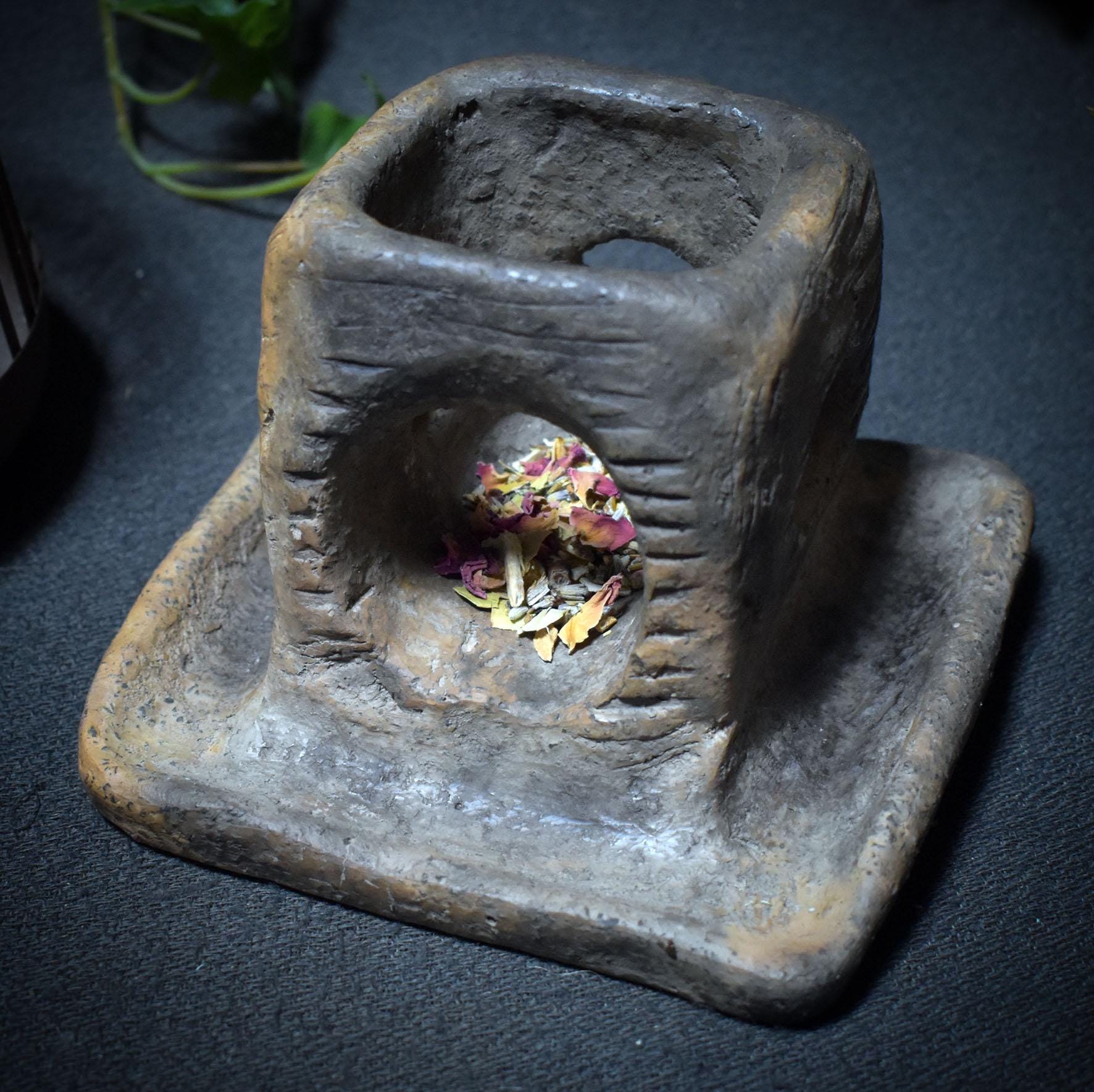 Räucherstövchen traditionelle Rauchbrandkunst - Ritualbegleiter - Duftlampe/Räucherschale/Räucherstövchen/Teelichthalter - Art.Nr.: RÄG050