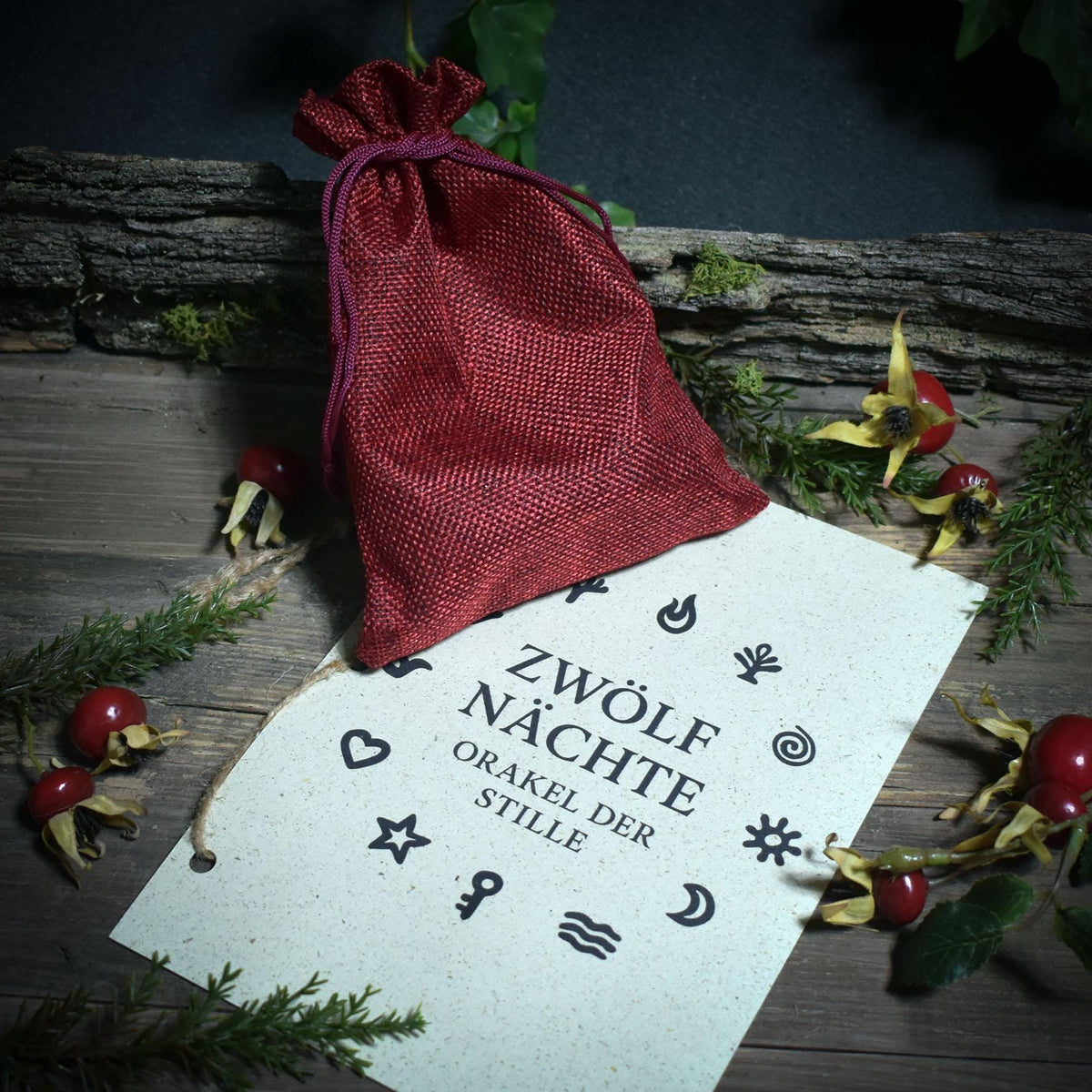 Rauhnachtsritual-Set – Meditationshilfe für die 12 heiligen Nächte | Guidebook in Deutsch, Englisch oder Französisch - Art.Nr.: JUL001