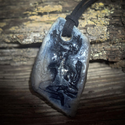 Cernunnos – Das Amulett des Gehörnten - Rauchbrand Schmuckstück - der Gott des Waldes und der Tiere - Art.Nr.: AMU059