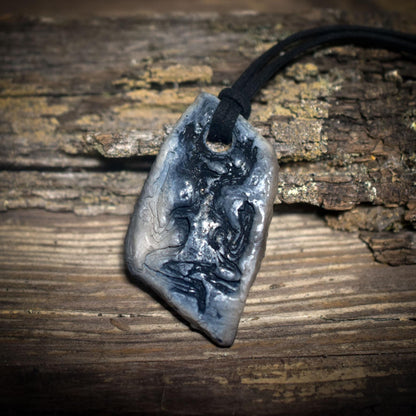 Cernunnos – Das Amulett des Gehörnten - Rauchbrand Schmuckstück - der Gott des Waldes und der Tiere - Art.Nr.: AMU059