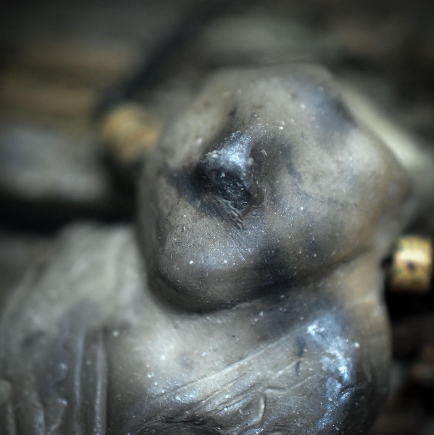 Die Weisheit der Eulenschamanin – Handgefertigtes Rauchbrand-Amulett - kraftvolle Kette - Art.Nr.: AMU066