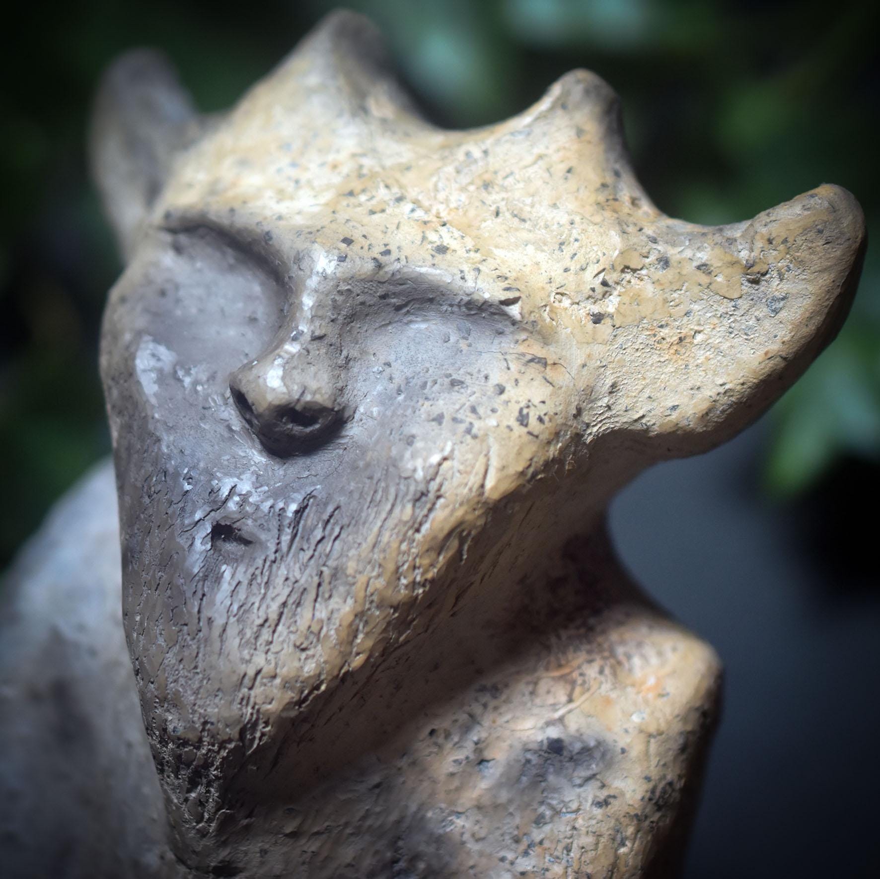 Hüter des Waldes – Cernunnos in Rauchbrandkunst - archaische Kunstform