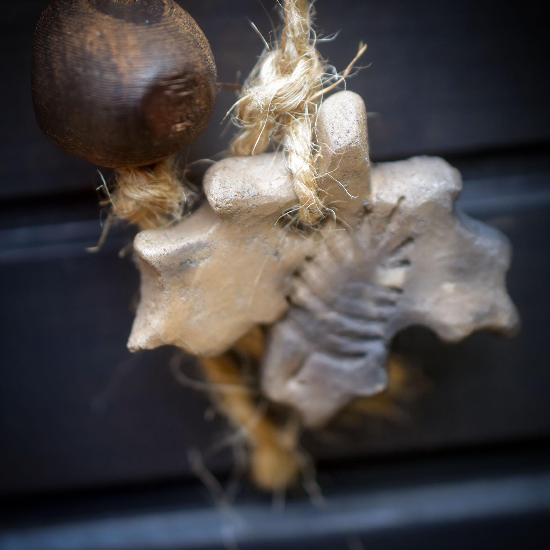 Cernunnos – Der Gehörnte Gott in Rauchbrandkunst als Wanddeko - archaisch anmutend - Art.Nr.: HEX022