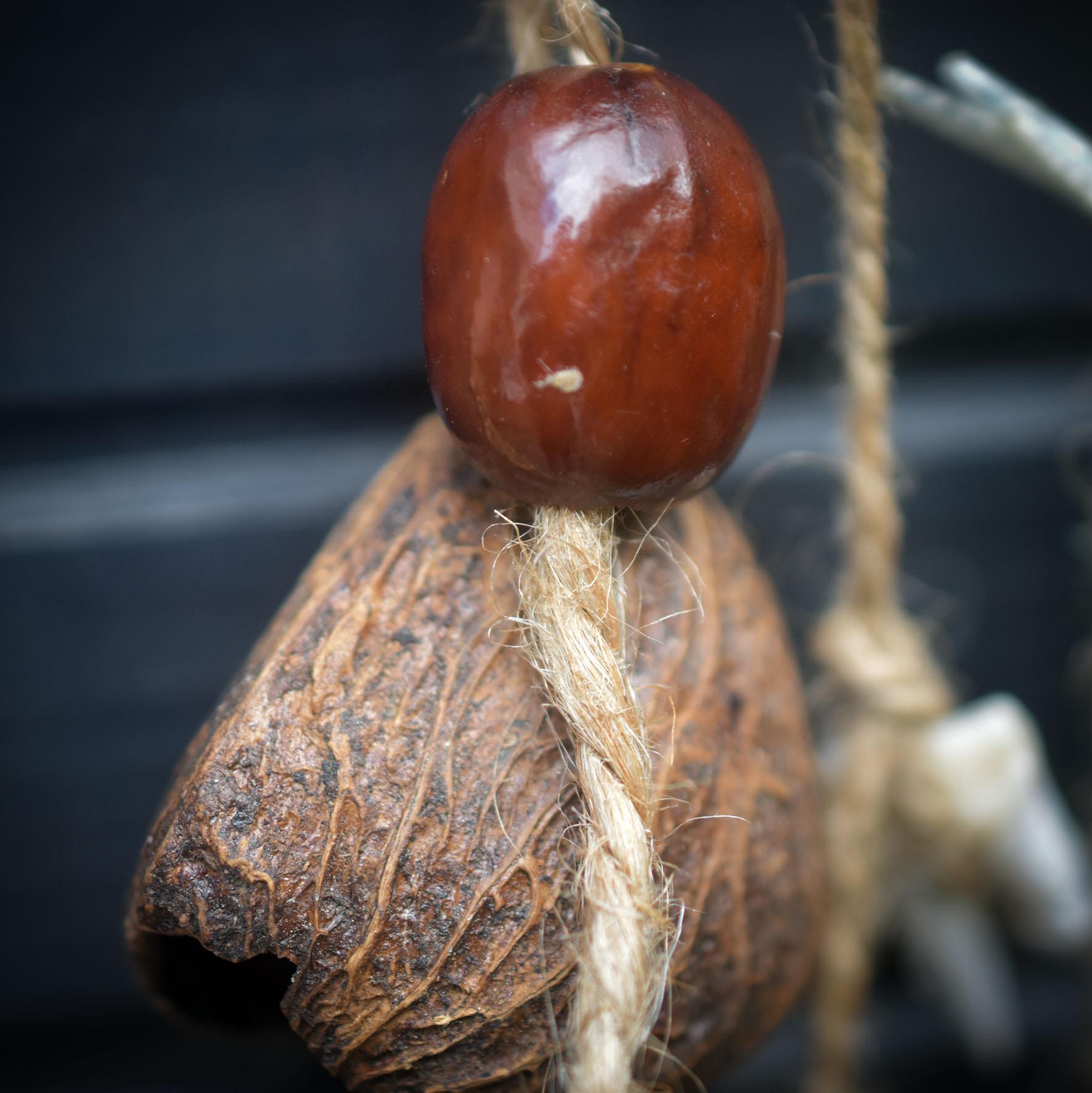 Cernunnos – Der Gehörnte Gott in Rauchbrandkunst als Wanddeko - archaisch anmutend - Art.Nr.: HEX022
