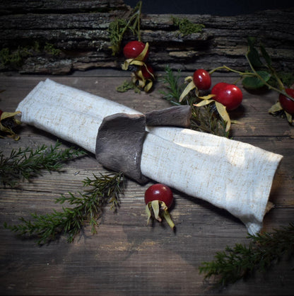 Rustikale Serviettenringe im 4er Set – Traditionell gebrannter Ton für deine Festtafel