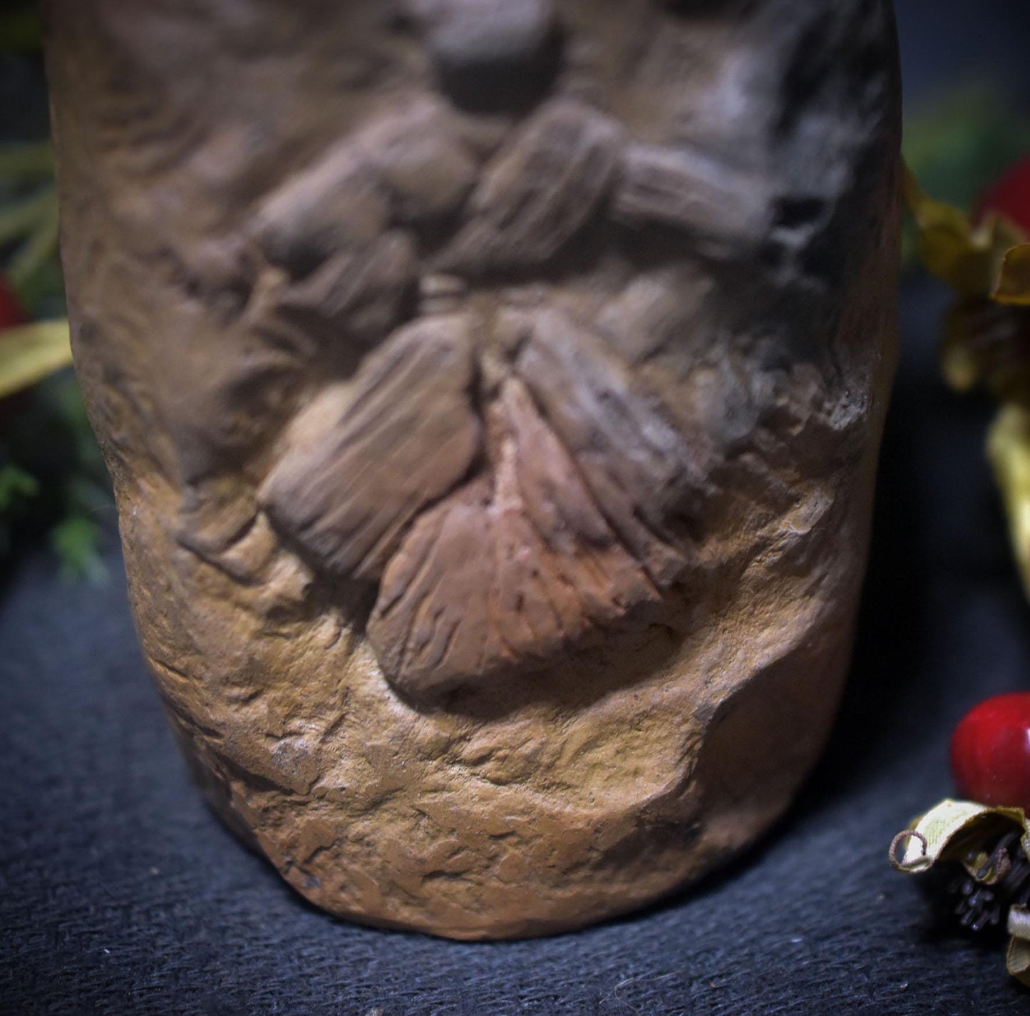 Kerzenhalter Nordisches Strohpuppen-Symbol – Traditionelle Rauchbrandkunst für Jul und Weihnachten - Art.Nr.: TKH012