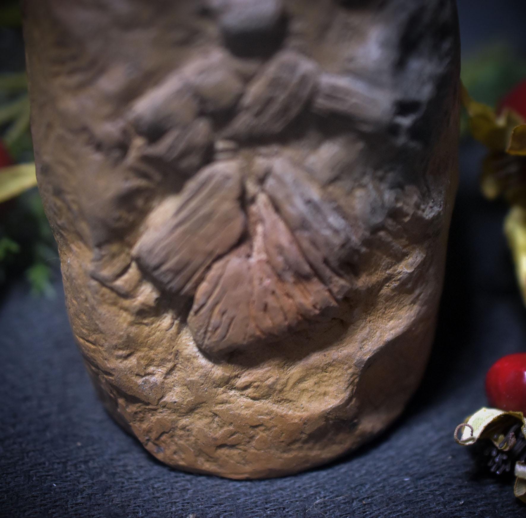 Kerzenhalter Nordisches Strohpuppen-Symbol – Traditionelle Rauchbrandkunst für Jul und Weihnachten - Art.Nr.: TKH012