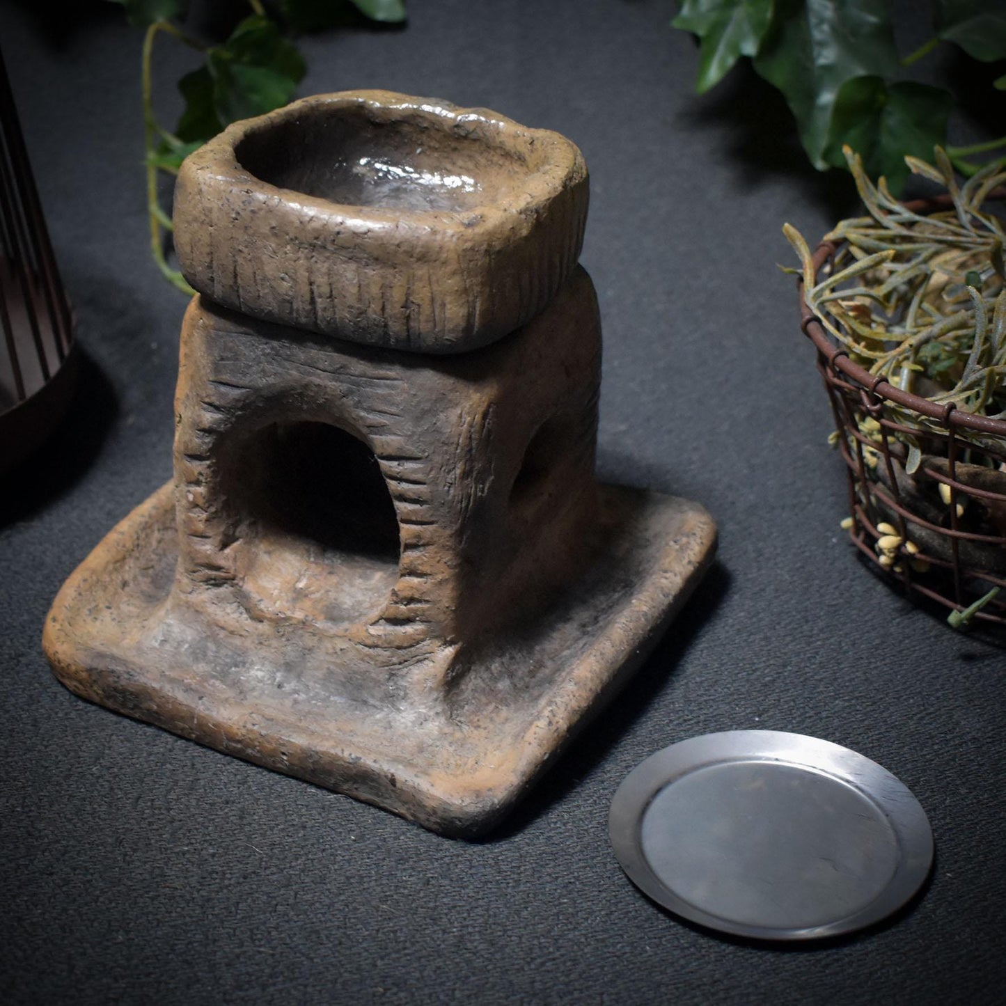 Räucherstövchen traditionelle Rauchbrandkunst - Ritualbegleiter - Duftlampe/Räucherschale/Räucherstövchen/Teelichthalter - Art.Nr.: RÄG050