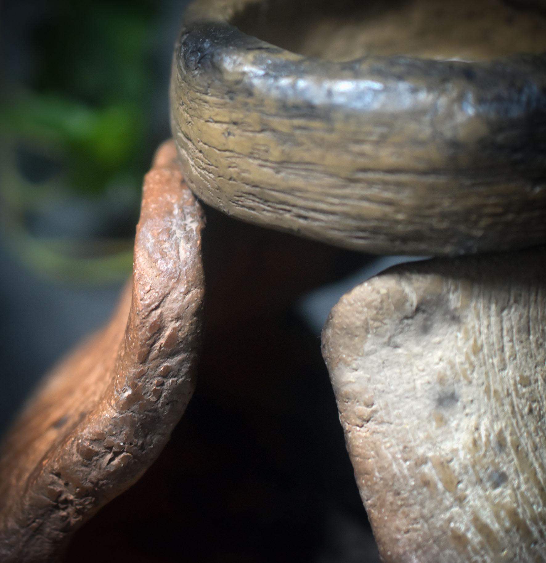 Vielseitiges 4-in-1 Räucherstövchen – traditionell gebrannter Ton - Duftlampe/Stövchen/Räucherschale/Teelichthalter - Art.Nr.: RÄG52