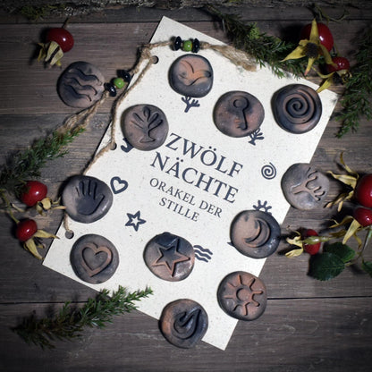 Rauhnachtsritual-Set – Meditationshilfe für die 12 heiligen Nächte | Guidebook in Deutsch, Englisch oder Französisch
