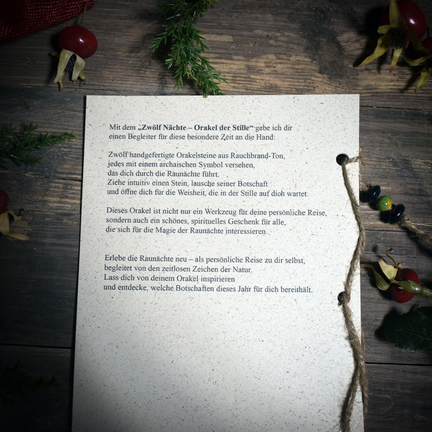 Rauhnachtsritual-Set – Meditationshilfe für die 12 heiligen Nächte | Guidebook in Deutsch, Englisch oder Französisch