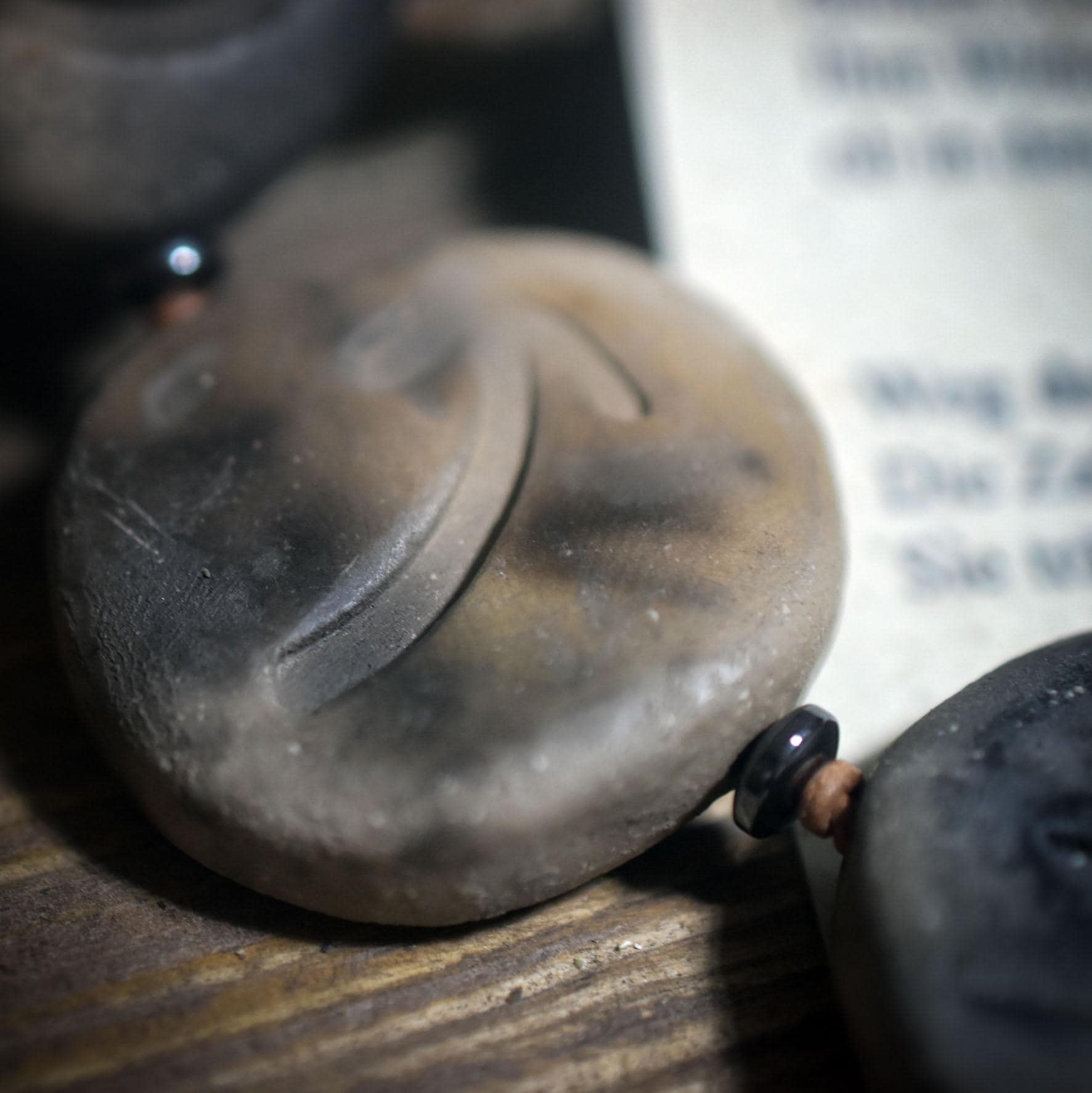 Weg der Transformation – Rauchbrand-Kette mit 5 Steinen für Wandel und Erneuerung - Art.Nr.: WKR003