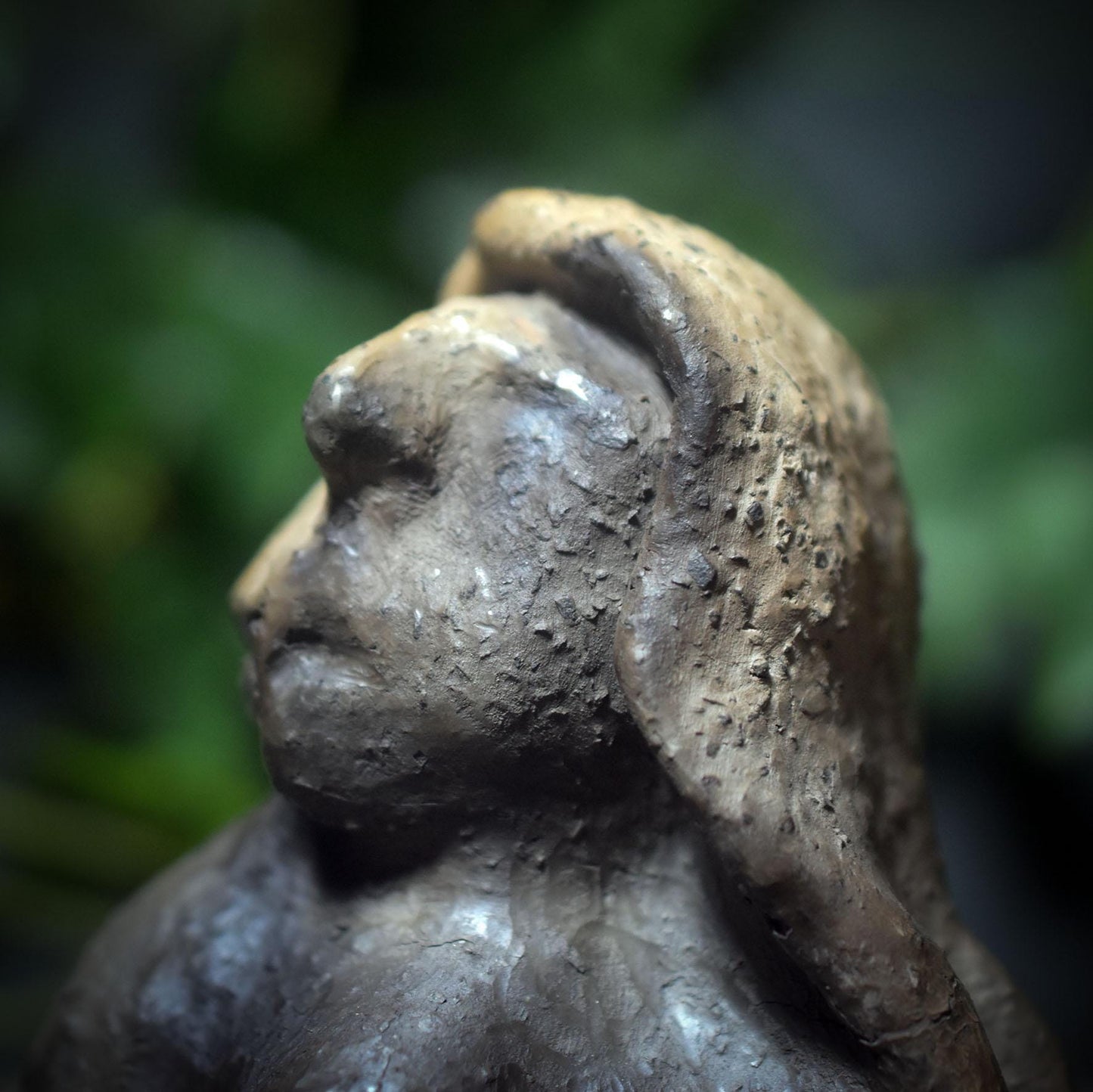 Skulptur der nordischen Göttin Hel – Rauchbrandkunst in archaischer Kraft - Transformation, Wandel - Art.Nr.: SKU156