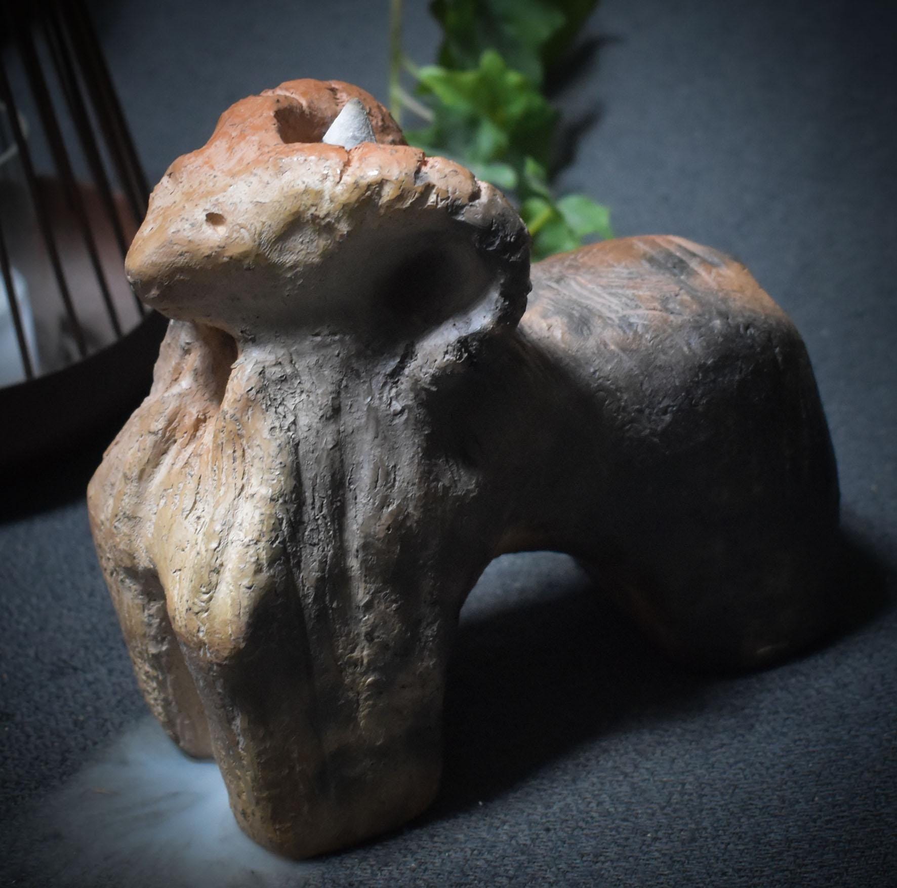 Rückfluss Räucherkegelhalter „Jul Ziege“ – Traditionelle Rauchbrandkunst für Heidnische Weihnachten