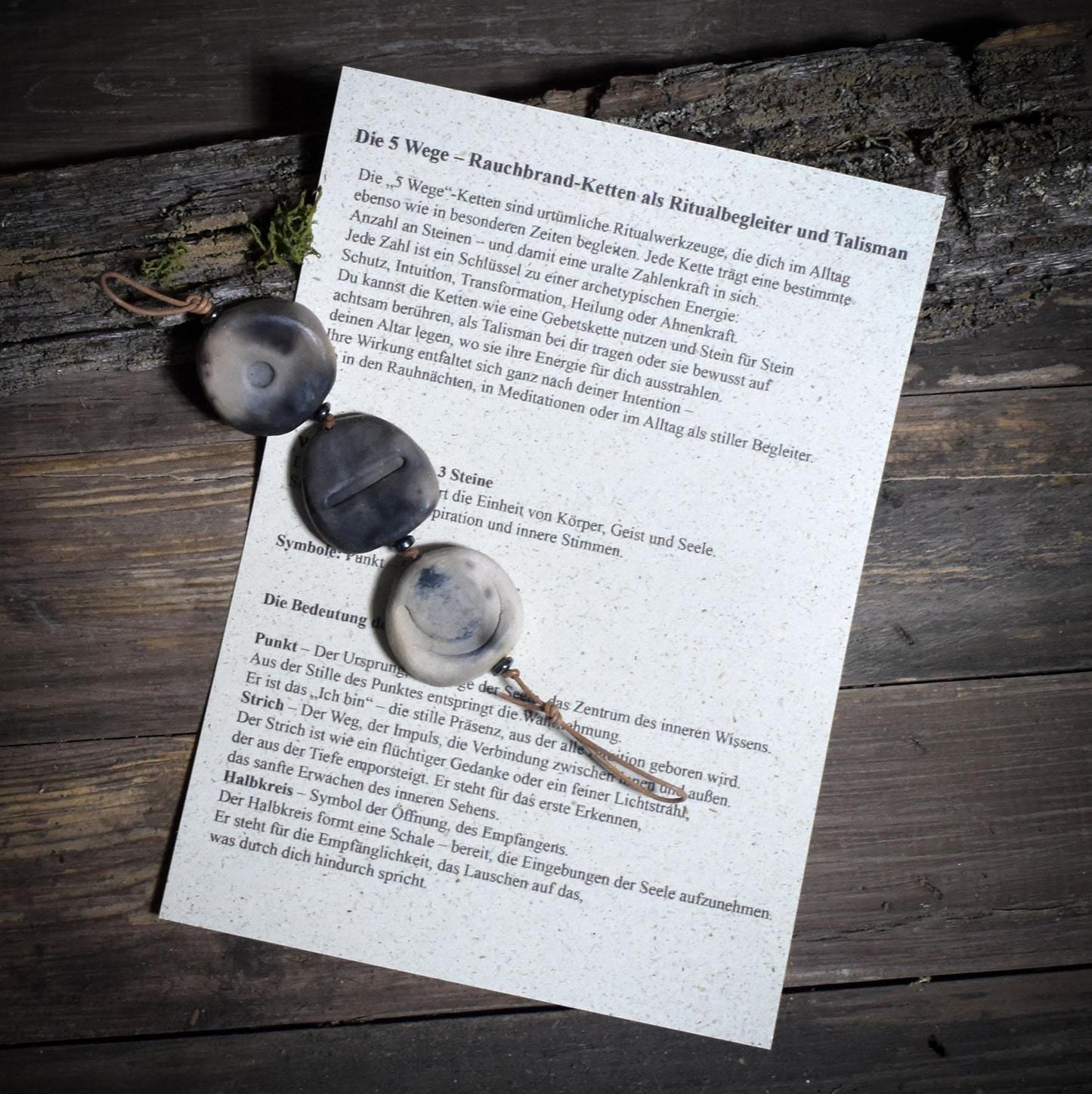 Weg der Intuition – Rauchbrand-Kette als Ritualbegleiter und Talisman der inneren Stimme