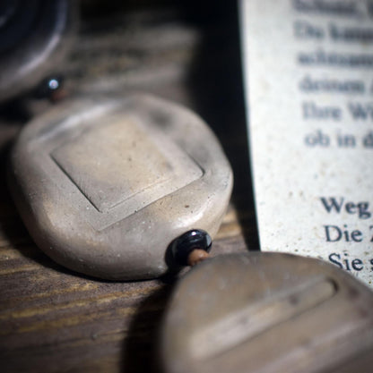 Weg des Schutzes – Rauchbrand-Kette mit 4 Steinen für Erdung und innere Stärke