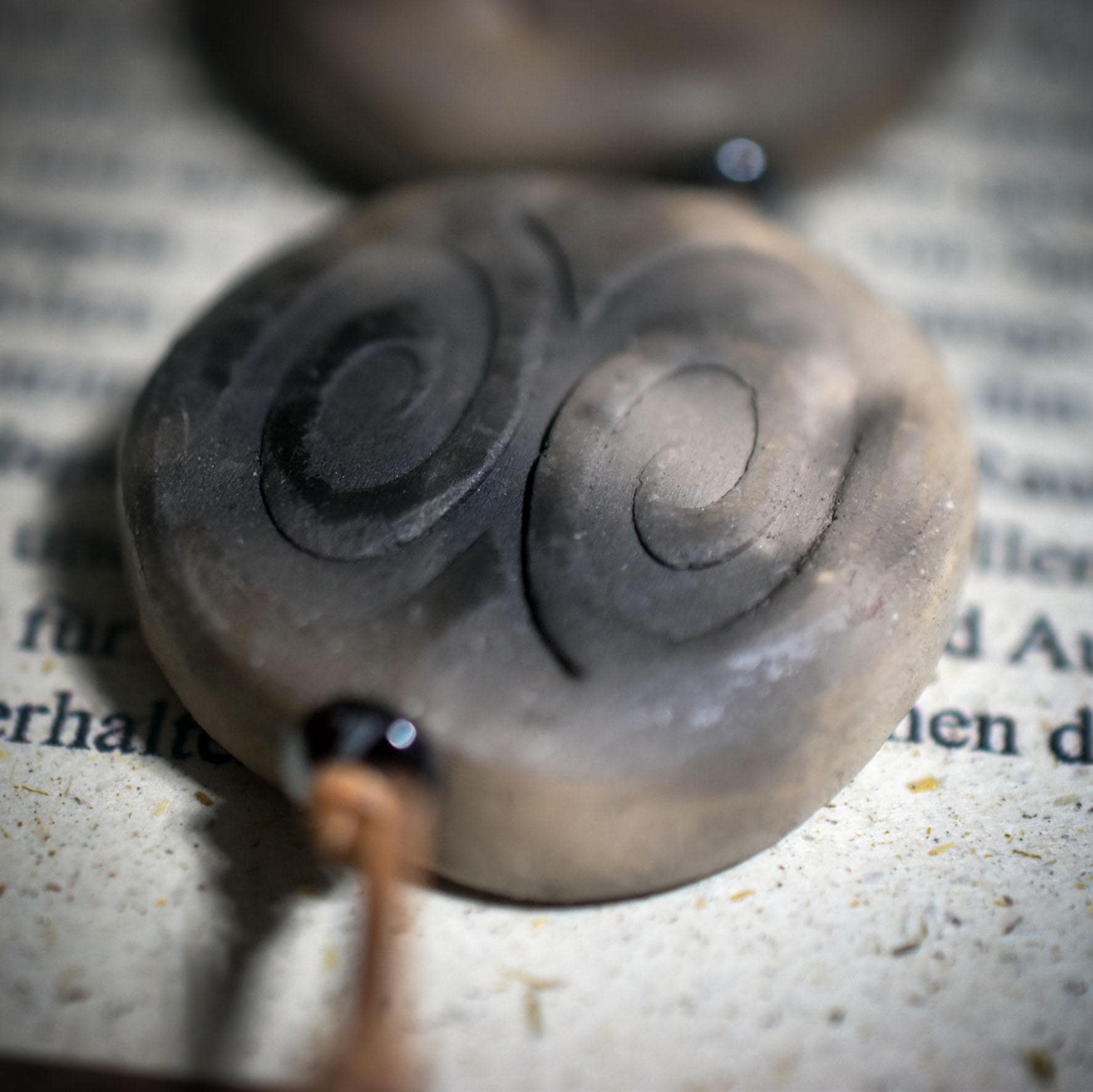 Weg der Transformation – Rauchbrand-Kette mit 5 Steinen für Wandel und Erneuerung - Art.Nr.: WKR003