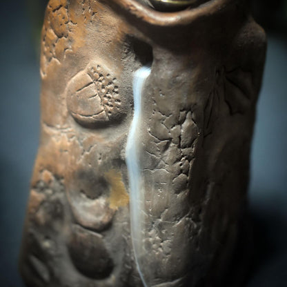 Licht der Großen Göttin – archaischer Kerzen- und Rückfluss - Räucherkegelhalter/Rauchbrandkunst - heidnische Weihnachten - Art.Nr.: JUL005