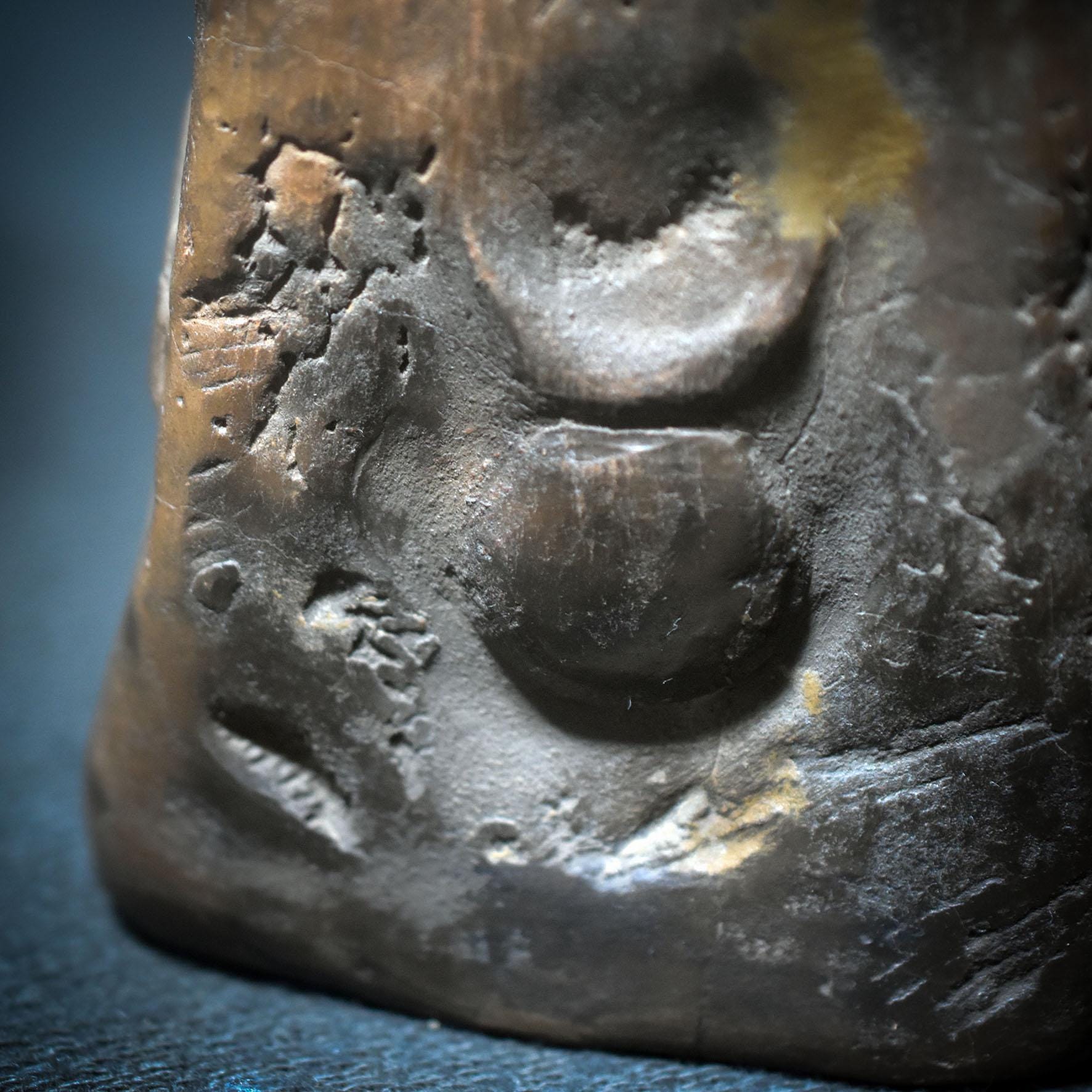 Licht der Großen Göttin – archaischer Kerzen- und Rückfluss - Räucherkegelhalter/Rauchbrandkunst - heidnische Weihnachten - Art.Nr.: JUL005