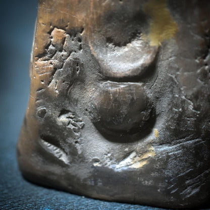 Licht der Großen Göttin – archaischer Kerzen- und Rückfluss - Räucherkegelhalter/Rauchbrandkunst - heidnische Weihnachten - Art.Nr.: JUL005