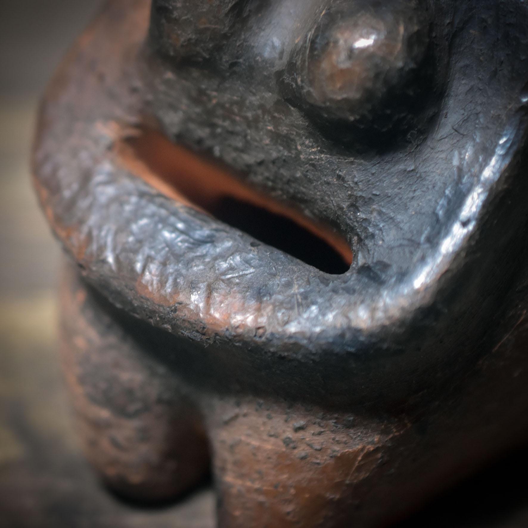 Hüterin deiner Wünsche – die archaische Göttin aus Rauchbrand-Ton - deine spirituelle Lebensbegleiterin - Art.Nr.: WSH006