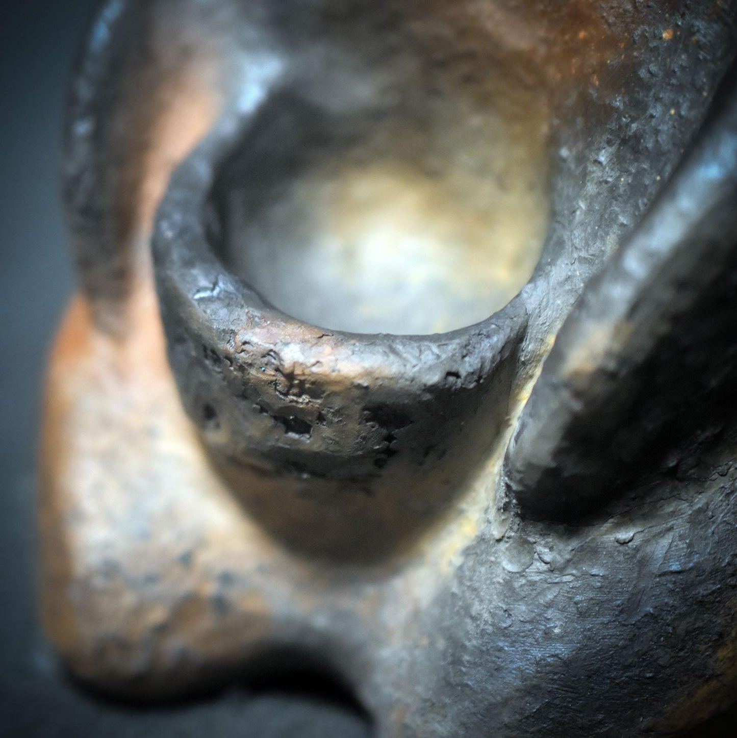 Rauchbrand Gehörnter Gott – Wicca Pagan Skulptur aus Ton - Art.Nr.: SKU174