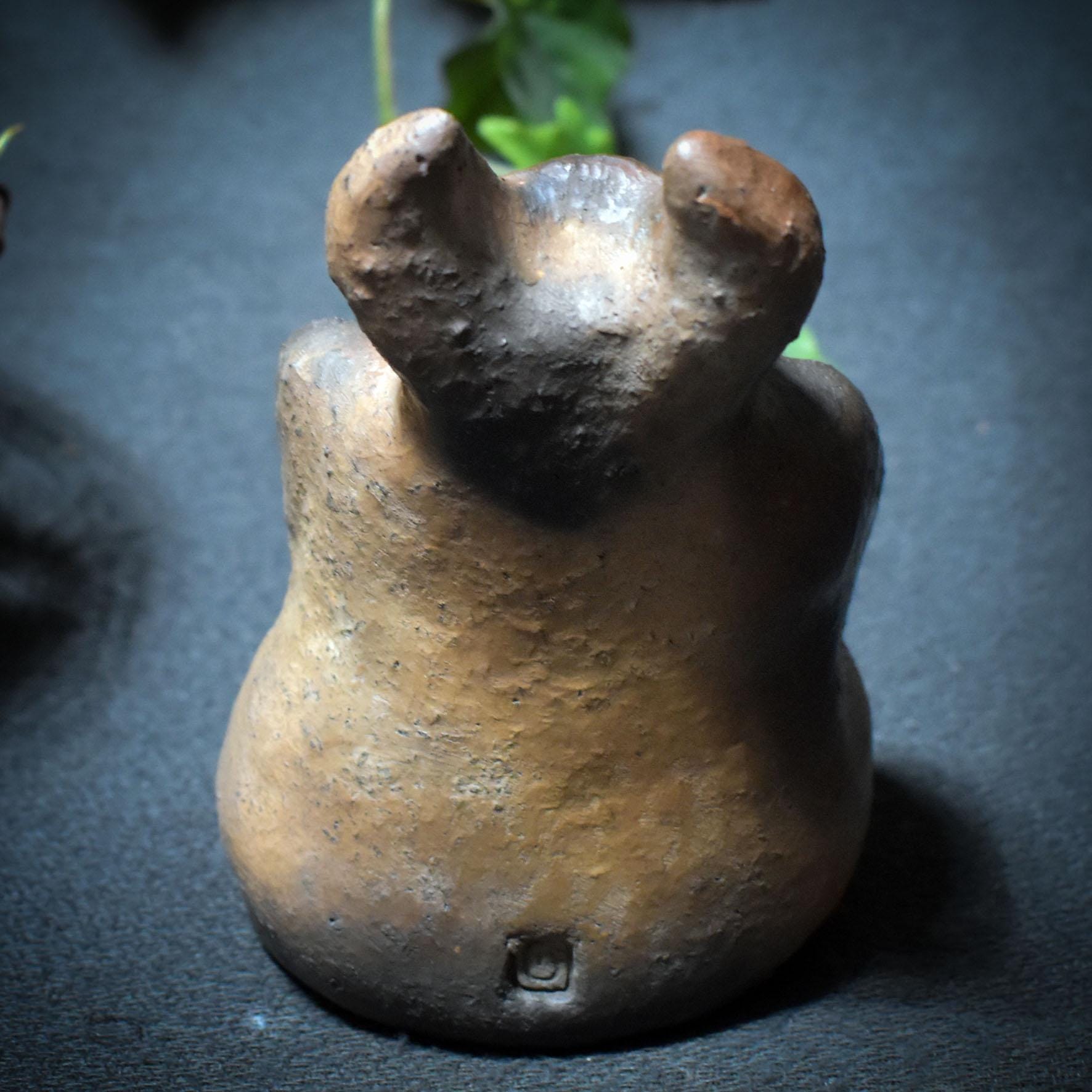 Rauchbrand Gehörnter Gott – Wicca Pagan Skulptur aus Ton - Art.Nr.: SKU174