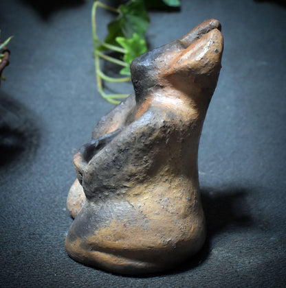 Rauchbrand Gehörnter Gott – Wicca Pagan Skulptur aus Ton - Art.Nr.: SKU174